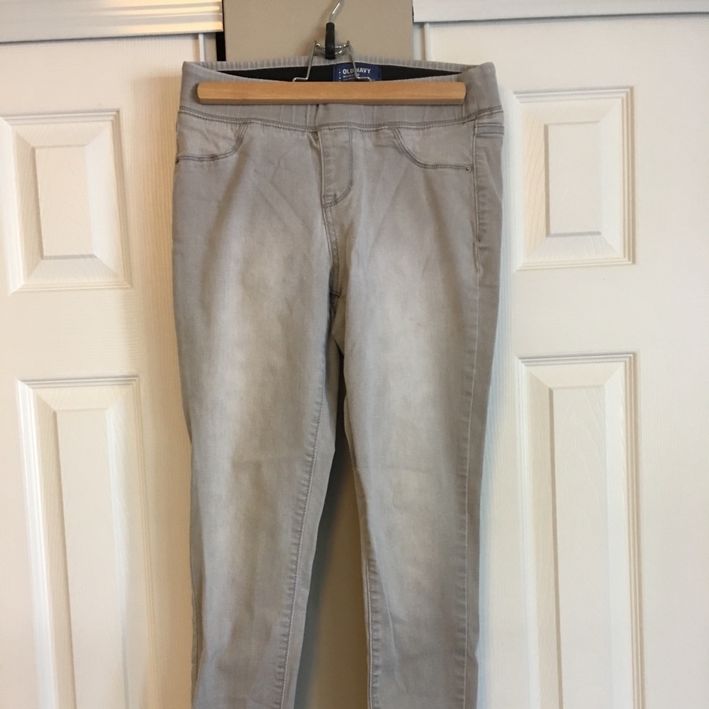 Old Navy Gray Jeggings Mid Rise